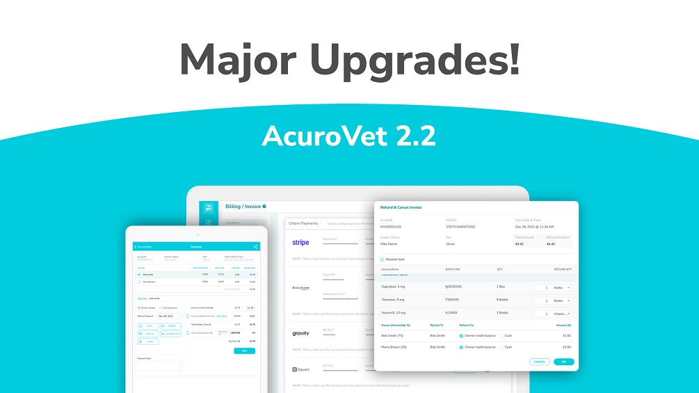 Major Upgrades! AcuroVet® 2.2