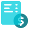 Invoicing and accounts receivable icon