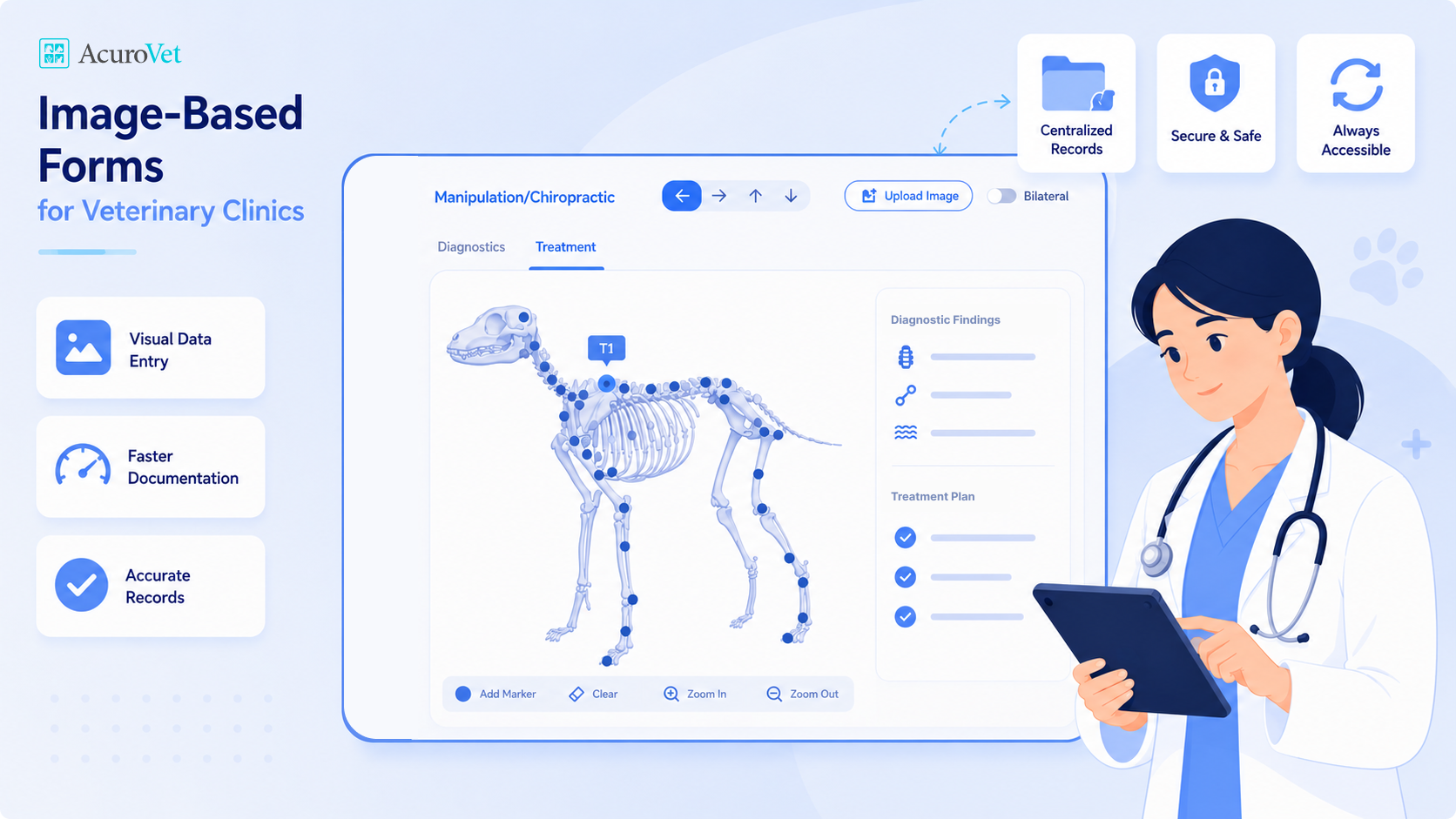 image-based forms in veterinary software